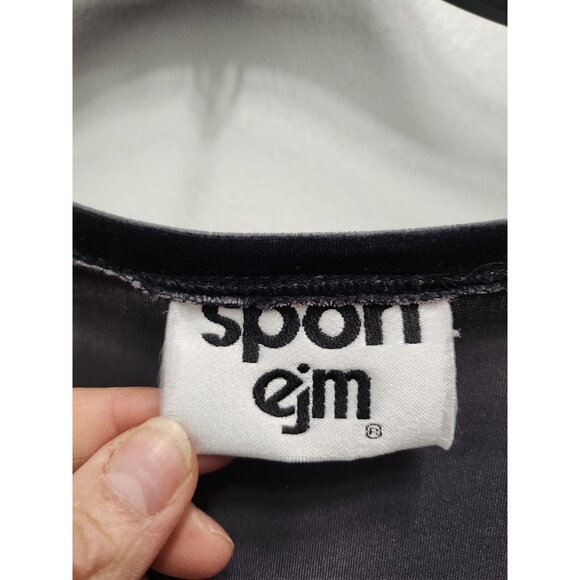 Vintage 90s Spon Ejm Womens Cardigan Size 3X Dark Gray Velvet Whimsygoth Holiday - Picture 4 of 7